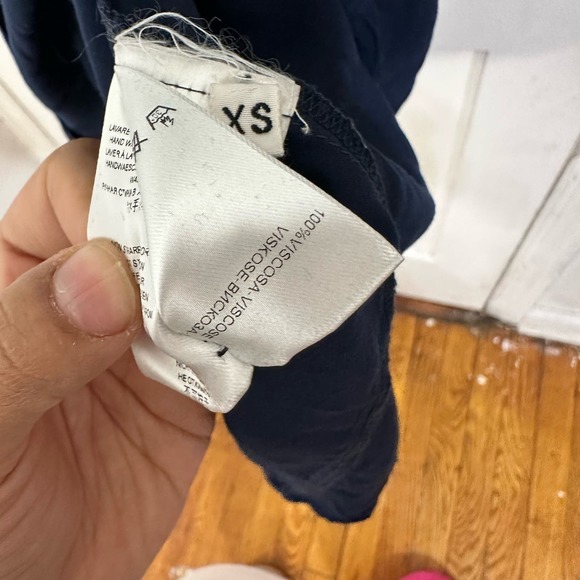 Pietro Brunelli Milano‎ Maternity Dress long sleeve With Belt Navy Blue Size XS - Picture 13 of 13